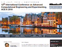 Tablet Screenshot of acex-conference.com